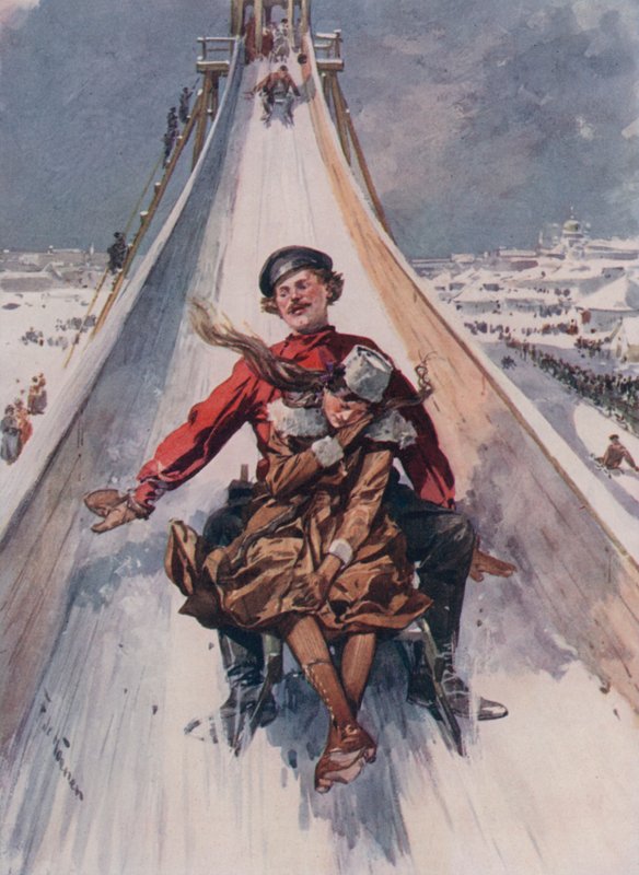 En kælkerutschebane af Frederic de Haenen