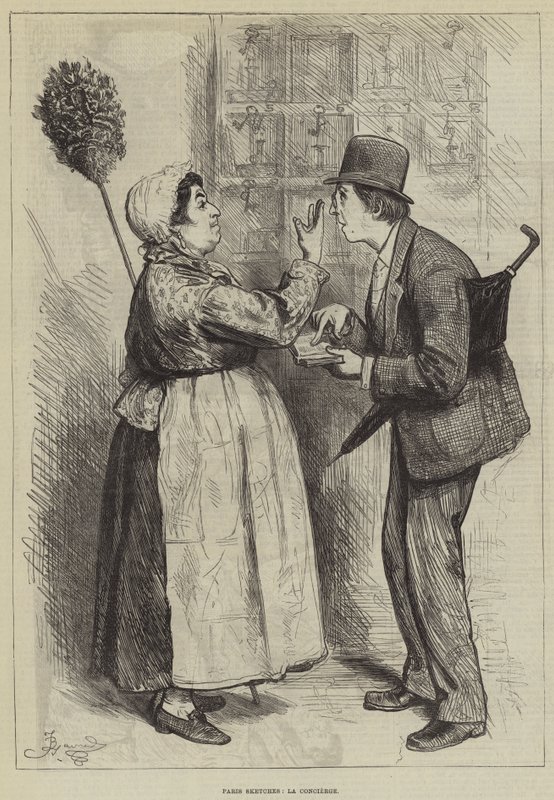 Paris Sketches, La Concierge af Frederick Barnard