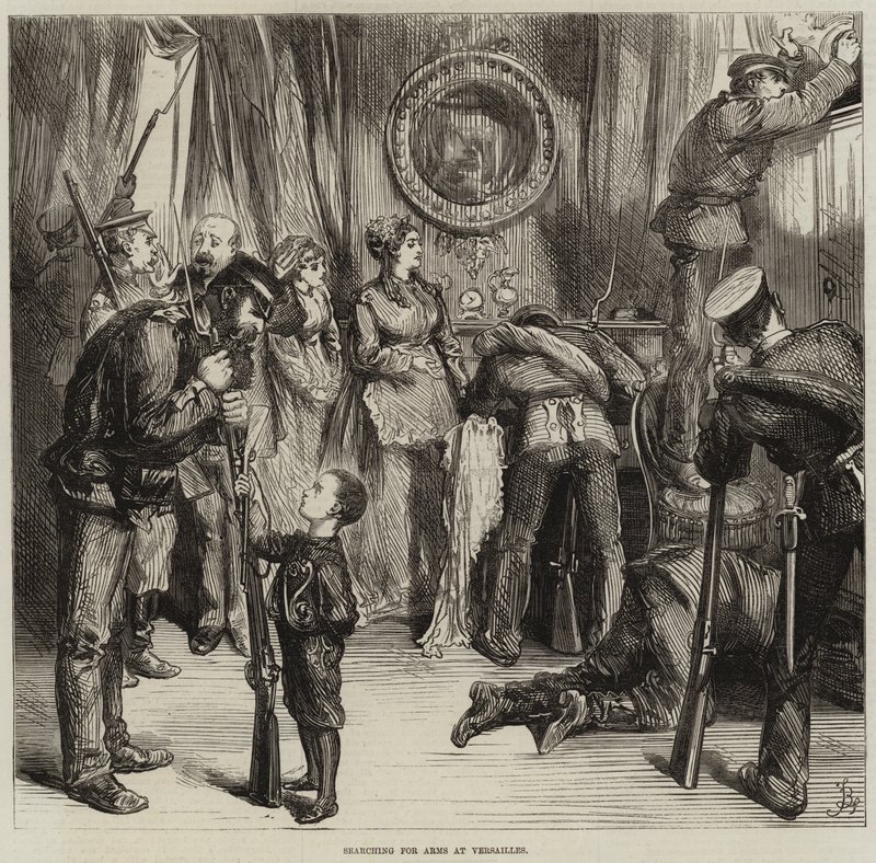 Søger efter våben i Versailles af Frederick Barnard