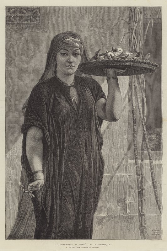 En frugtkvinde fra Cairo af Frederick Goodall