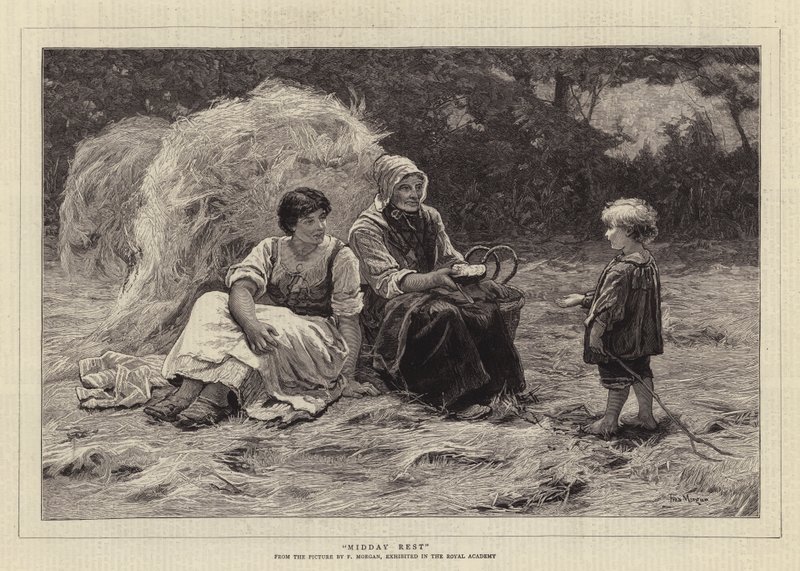 Middagshvile af Frederick Morgan