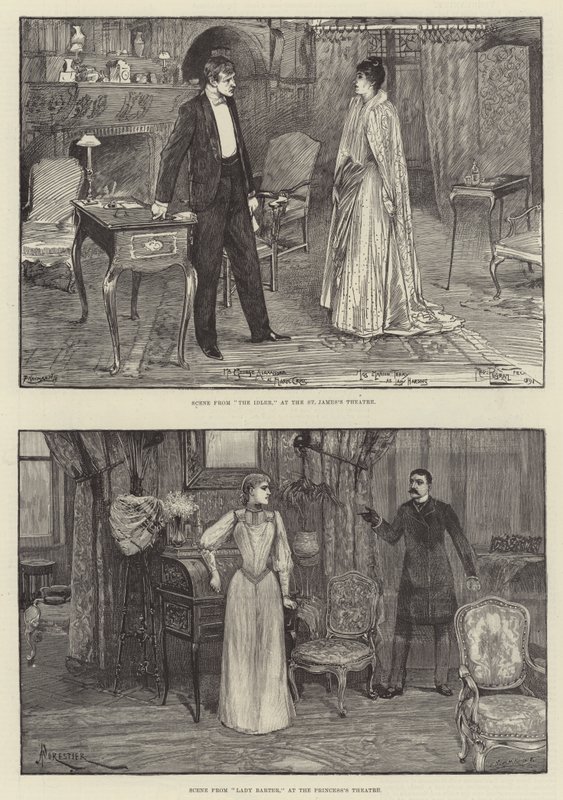 Scenekunst i London af Frederick Pegram
