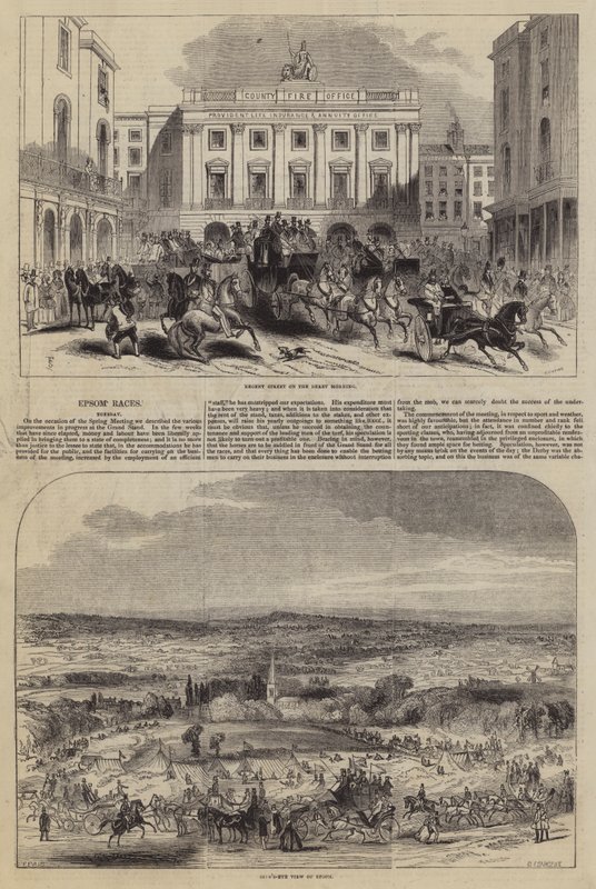 Epsom Races af Frederick Shepherd