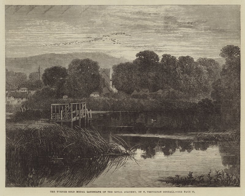 Turner Gold Medal Landscape of the Royal Academy af Frederick Trevelyan Goodall