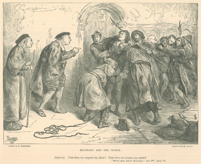 Illustration til Much Ado about Nothing af Frederick Barnard