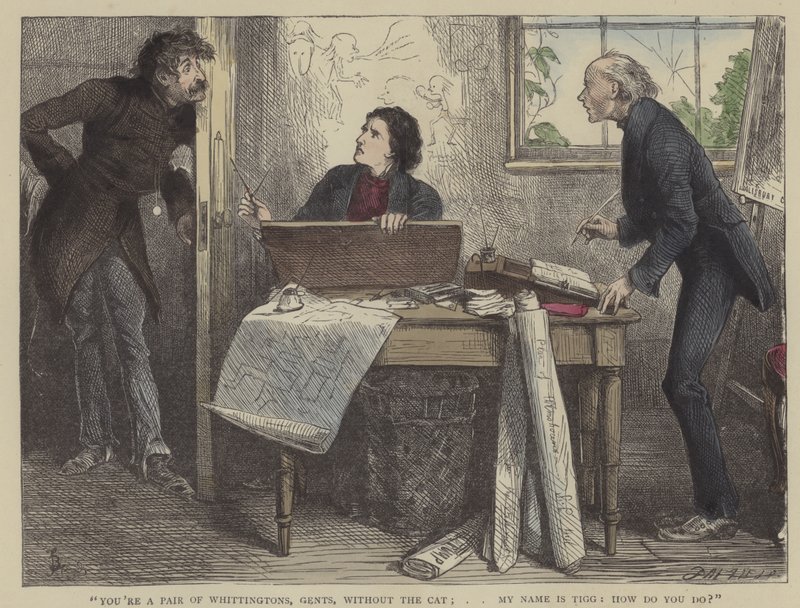 Illustration til Martin Chuzzlewit af Frederick L. Bernard