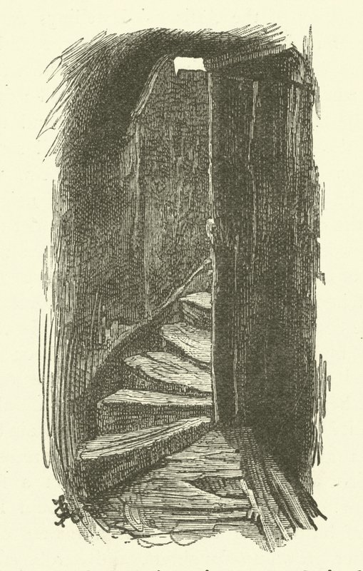 Trapper, der fører til et loft af Frederick L. Bernard