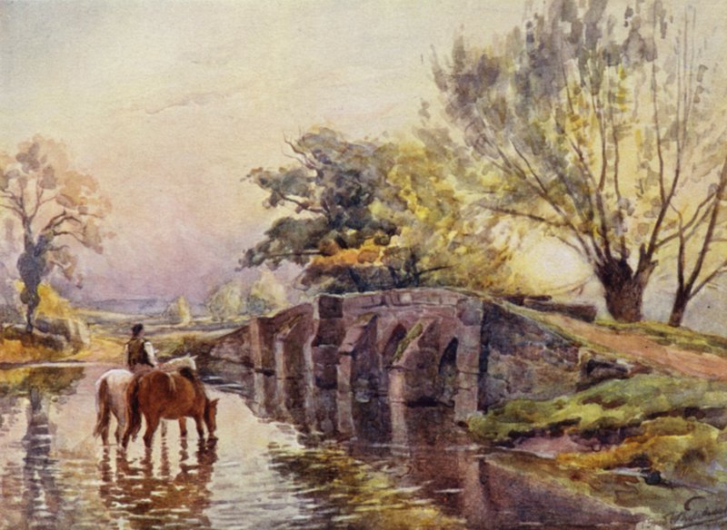 Hampton-in-Arden, Packhorse Bridge af Frederick William Newton Whitehead