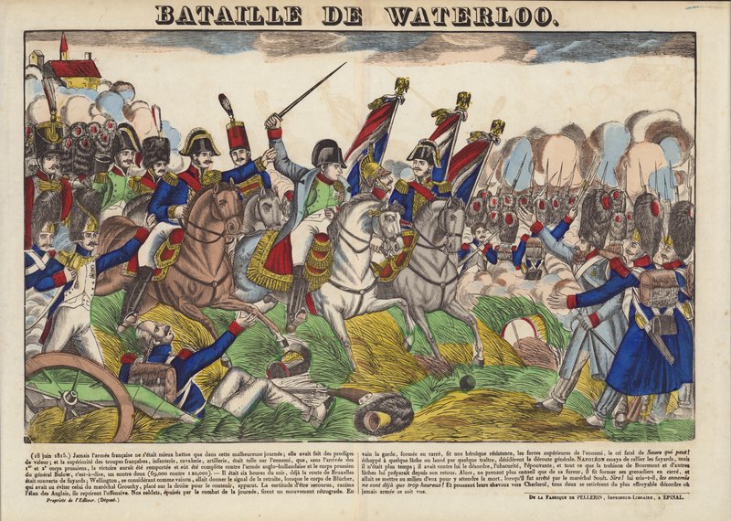 Slaget ved Waterloo af French School