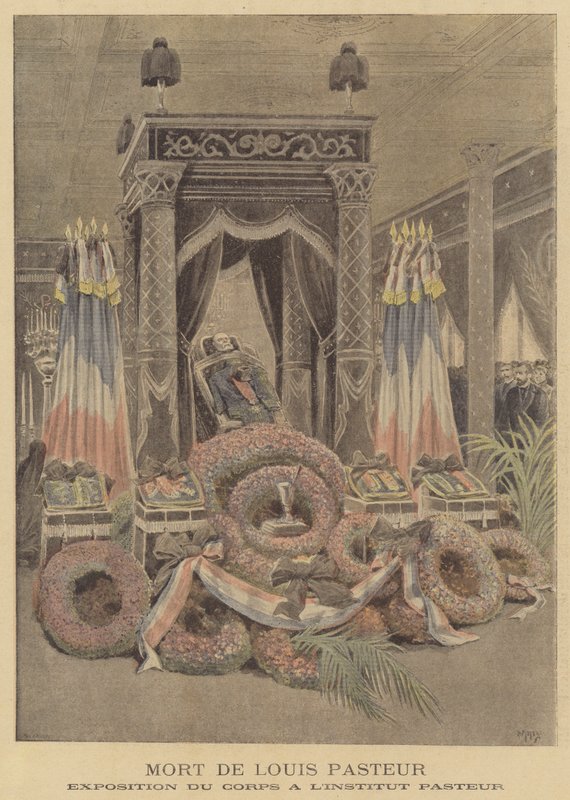 Louis Pasteurs død af French School