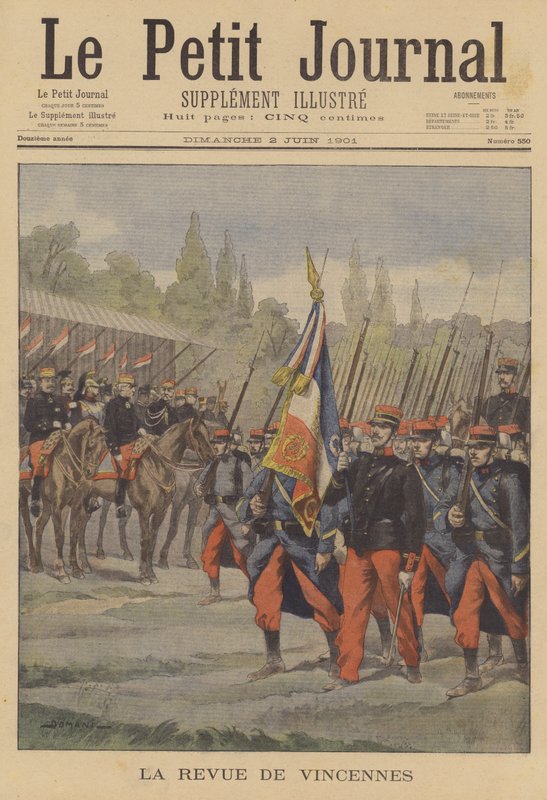 Fransk hær anmeldelse på Vincennes af French School