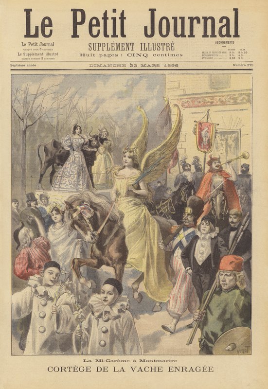 Midt-faste torsdag i Montmartre af French School