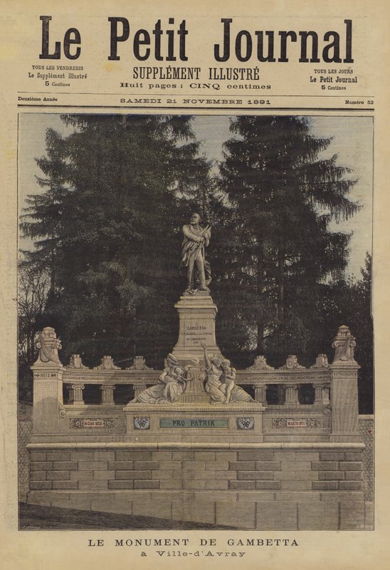 Monument til Leon Gambetta ved Ville dAvray af French School