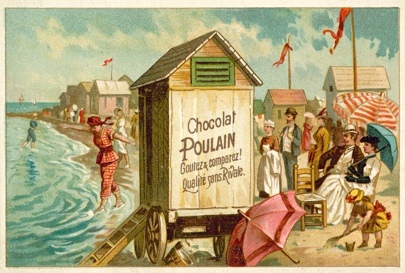 Seaside scene af French School