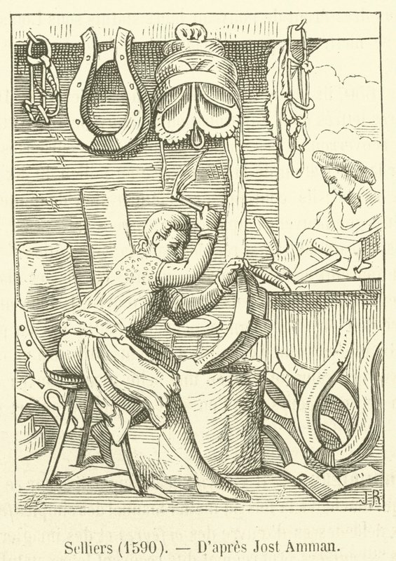 Sadelmagere, 1590 af French School