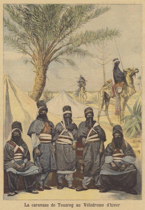 Tuaregs udstillet på Velodrome dHiver, Paris af French School