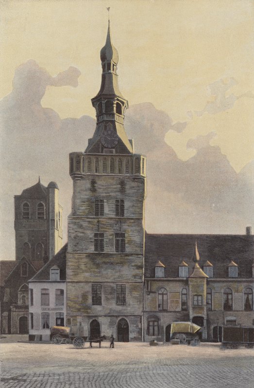 Bailleul, Rådhusets Klokketårn af French Photographer