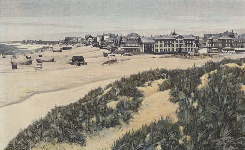 Berck-sur-Mer, Panorama over stranden af French Photographer