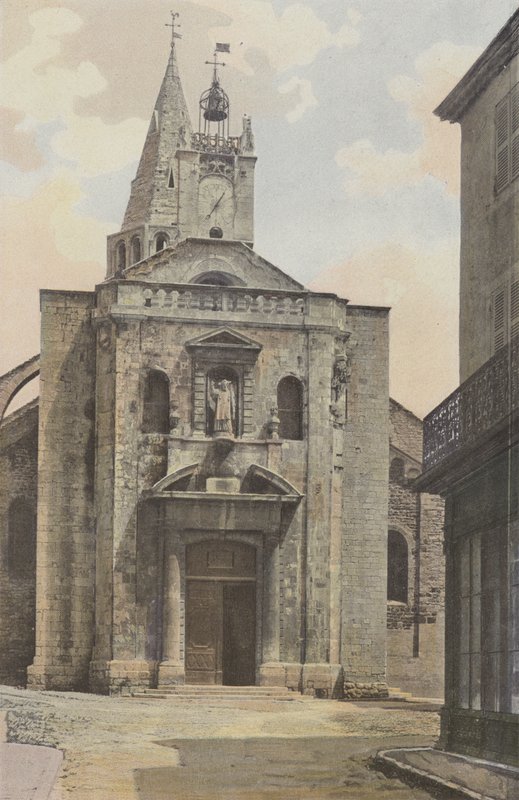 Bourg-Saint-Andeol, Kirke, Facade O af French Photographer
