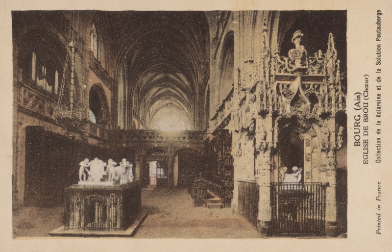 Landsby, Ain, Brou Kirke af French Photographer