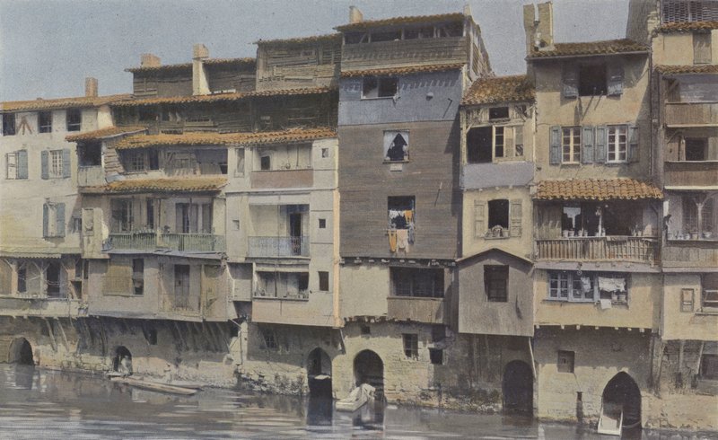 Castres, Huse ved bredden af ​​Agout af French Photographer