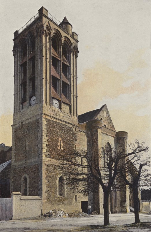 Champeaux, Kirke, Facade O af French Photographer
