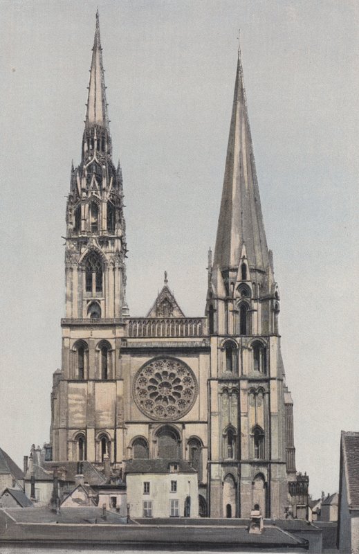 Chartres, Notre-Dame-katedralen, Facade O af French Photographer