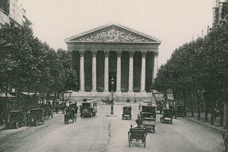 LEglise de la Madeleine, Magdalen Kirke (fotogravure) af French Photographer
