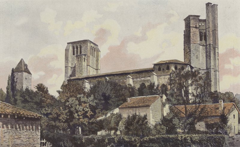 Larroumieu, Kirke (Old Collegiate Church) af French Photographer