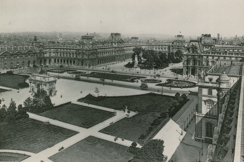 Le Nouveau Louvre, Det Nye Louvre (fotogravering) af French Photographer