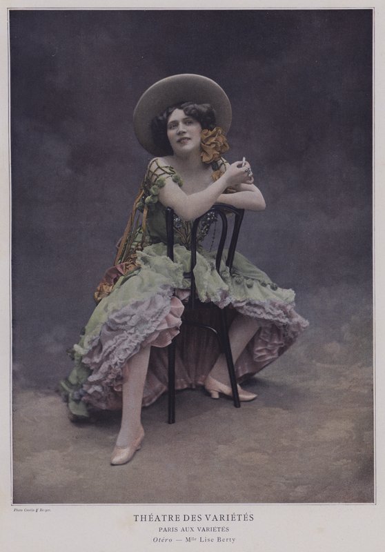 Lise Berry, fransk skuespillerinde (farvet foto) af French Photographer