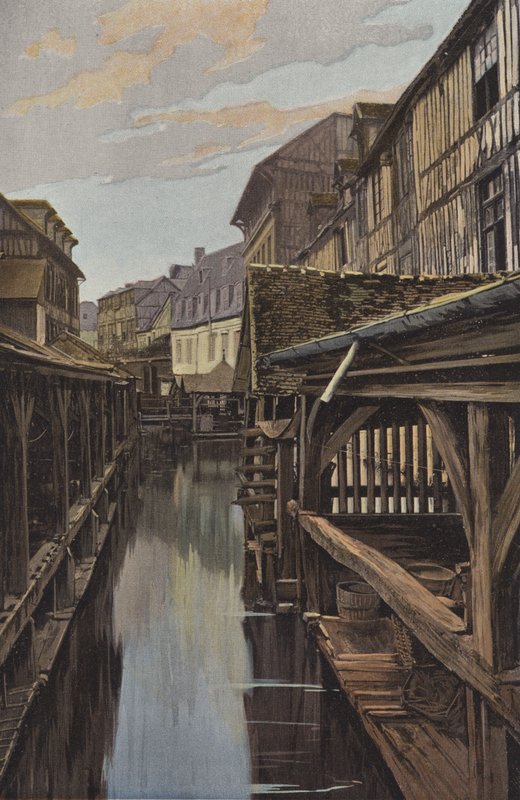 Louviers, vaskehus og træhuse af French Photographer