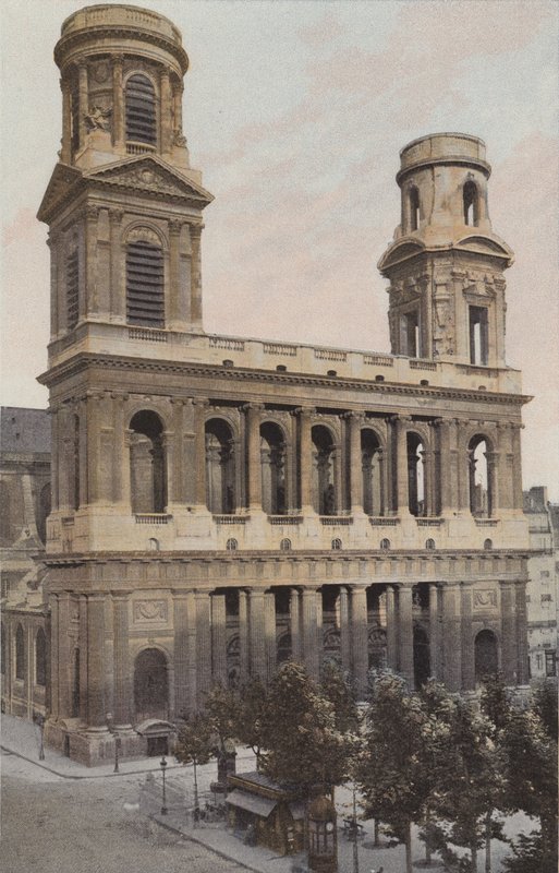 Paris, Saint-Sulpice-kirken af French Photographer