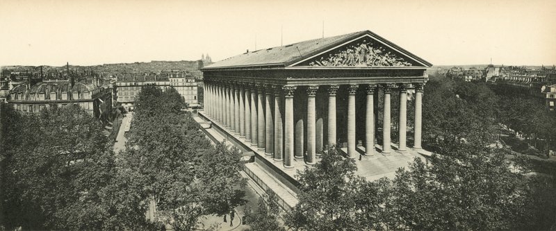 Paris, La Madeleine, Madeleine Kirke af French Photographer