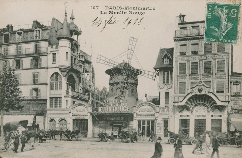 Paris, Montmartre, Moulin Rouge af French Photographer