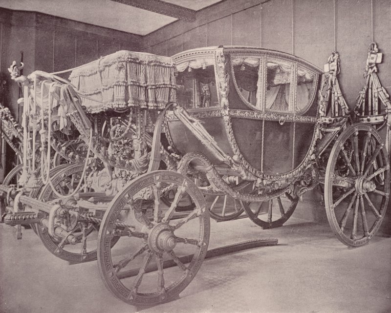 Paris: Royal Carriage, Musee Cluny (s/h-foto) af French Photographer
