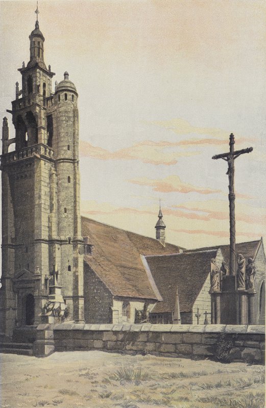 Ploubezre, Kirke, Ensemble S O af French Photographer