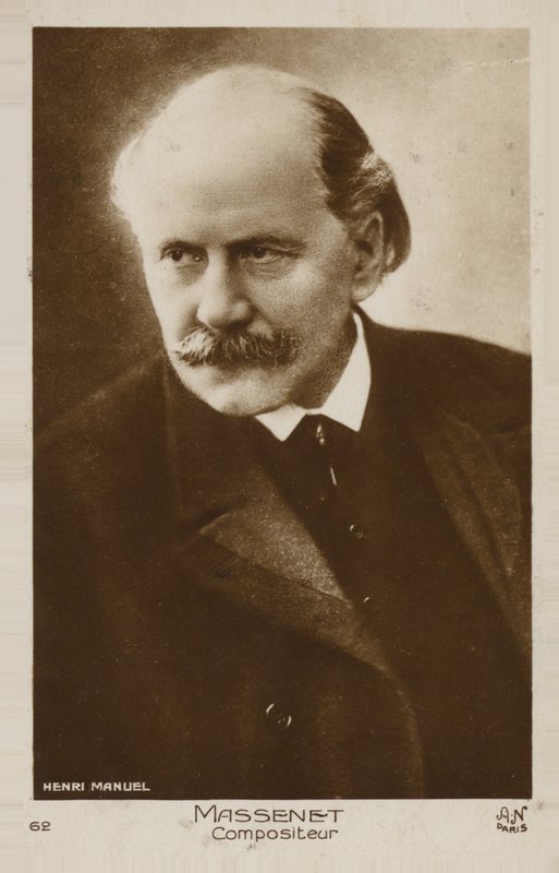 Portræt af Jules Massenet af French Photographer