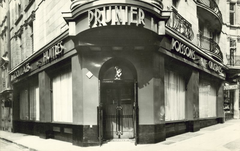 Prunier Restaurant (s/h-billede) af French Photographer