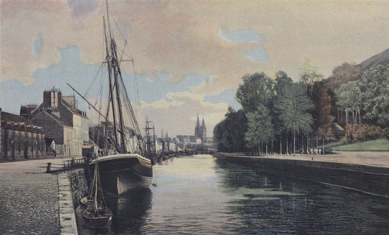 Quimper, Havnen af French Photographer