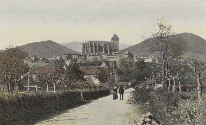 Saint-Bertrand-de-Comminges, generel udsigt af French Photographer