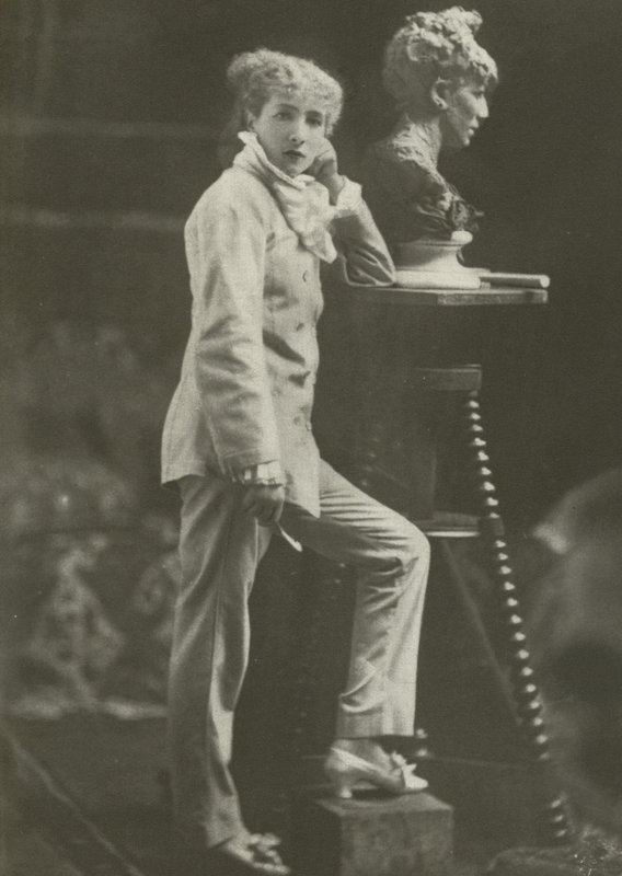 Sarah Bernhardt, i 1869 (s/h foto) af French Photographer