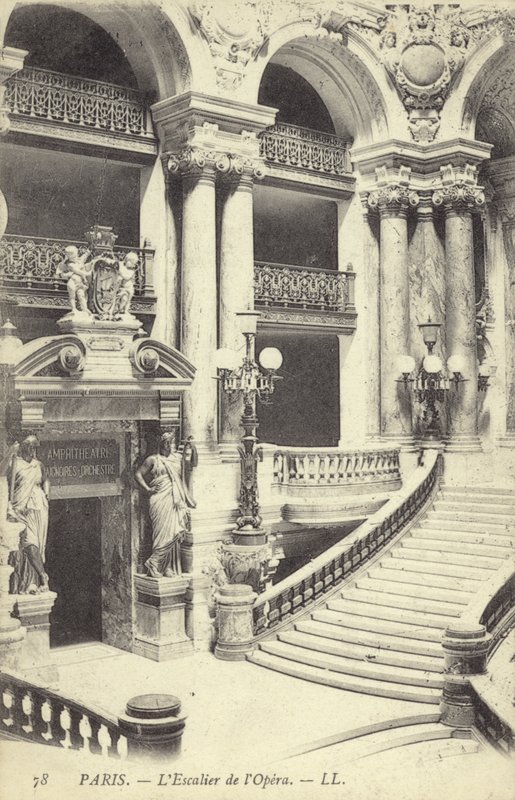 Operaens trappe, Paris af French Photographer