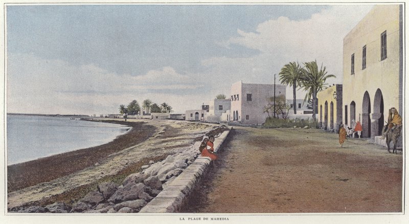 Stranden ved Mahdia af French Photographer