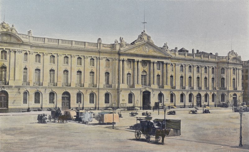 Toulouse, Capitole, Hovedfacade på stedet af French Photographer