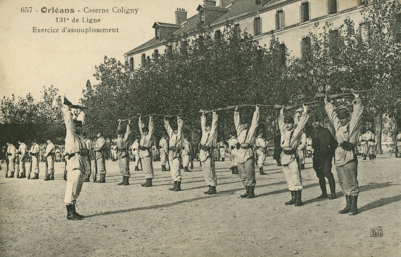 Tropper borer i Orleans (s/h-billede) af French Photographer