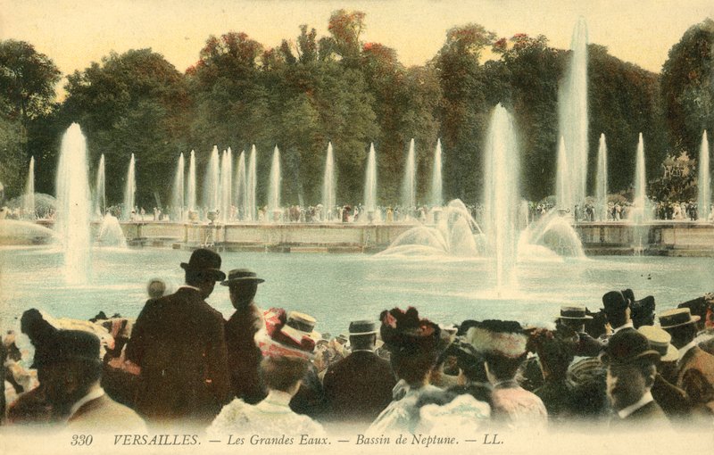 Versailles, The Great Waters, Neptun Basin af French Photographer