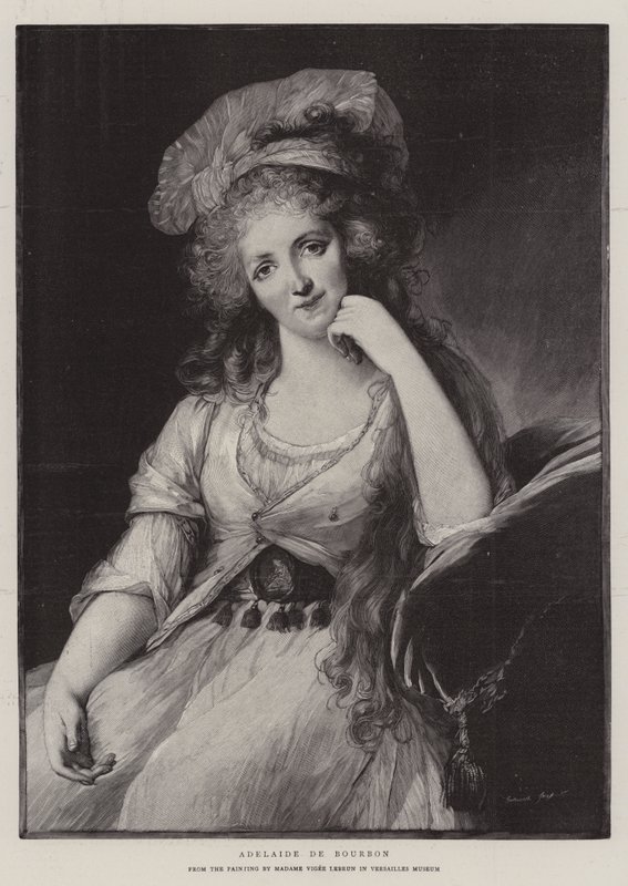 Adelaide de Bourbon (gravering) af French School