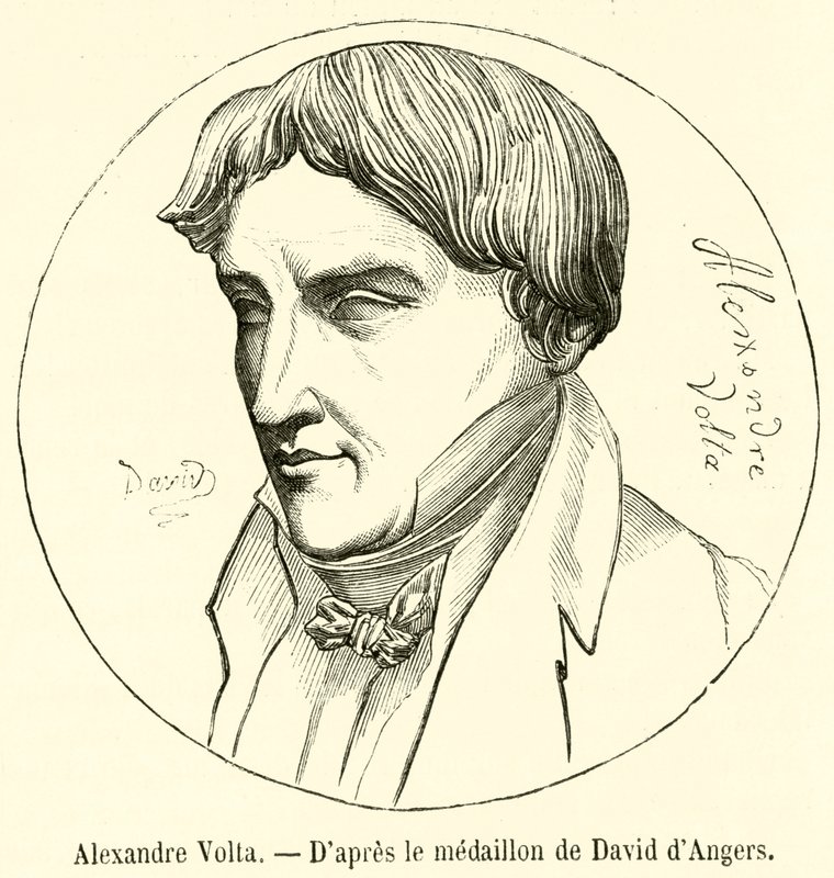 Alexandre Volta (gravering) af French School