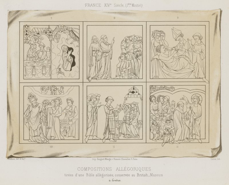 Allegoriske kompositioner af French School